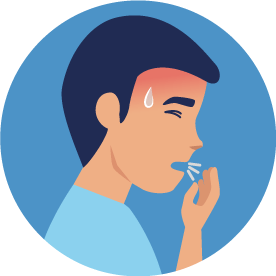 Cough symptom icon