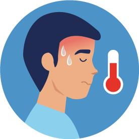 Fever symptom icon