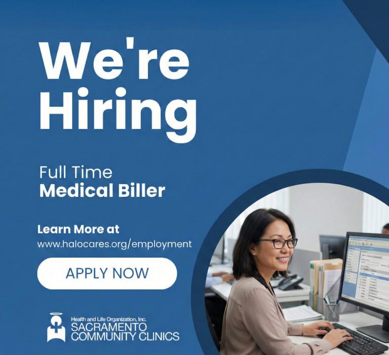 Medical billing staff supporting a HALO community clinic in Sacramento