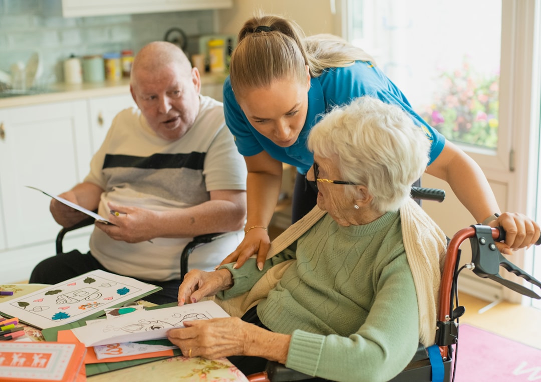 Nurse practitioner on home visit