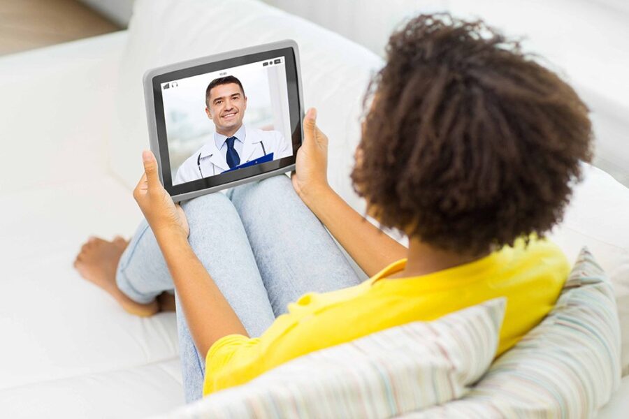 Virtual doctor appointment from home