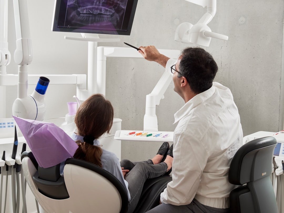 Dental assistant at chairside