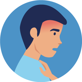 Shortness of breath symptom icon