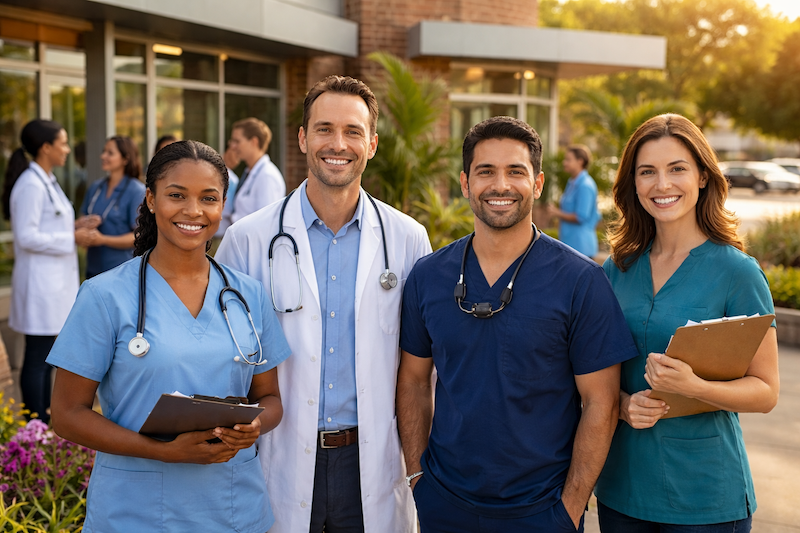 HALO team members at a Sacramento community clinic